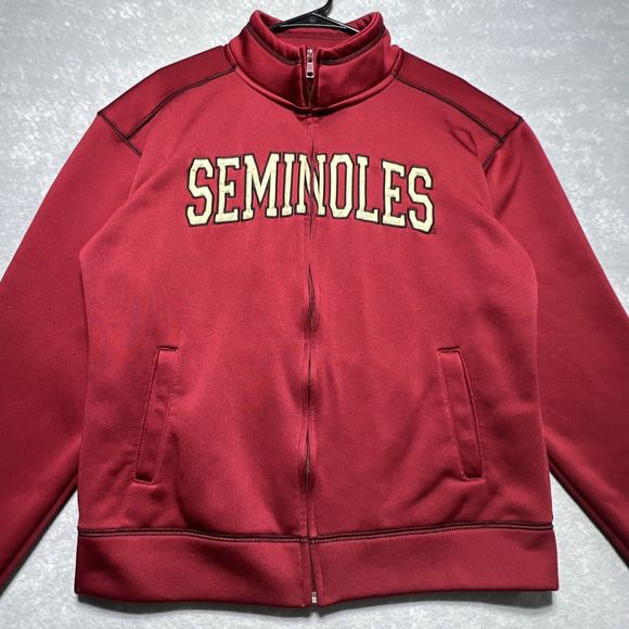 Florida State FSU Seminoles Red Long Sleeves Zip Up Jacket Men’s Size: S - Picture 4 of 9